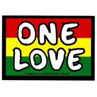 One Love Rasta Sticker
