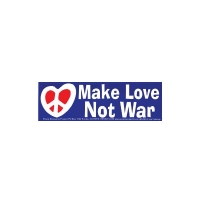 MAKE LOVE NOT WAR STICKER