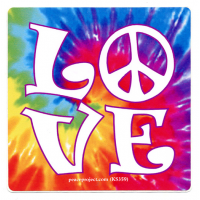 Tye Dye Love Sticker