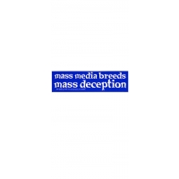 MASS MEDIA BREEDS BUMPER STICKER