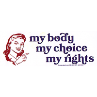 My Body My Choice My Rights Sticker