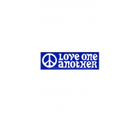 LOVE ONE ANOTHER BUMPER STICKER