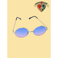 2 Tone Round Frame Sunglasses