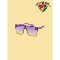 Unisex Retro Color Mirror Lens Sunglasses