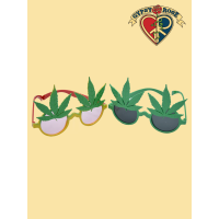 Cannabis Leaf Funky Sunglasses