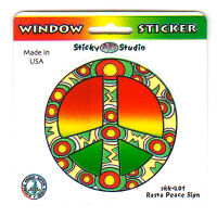 Mini Rasta Peace Signsticker