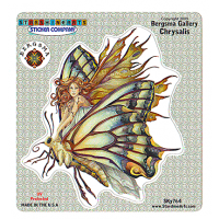 Fairy On Butterfly Window Sticker