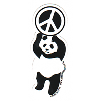 Peace Panda Sticker