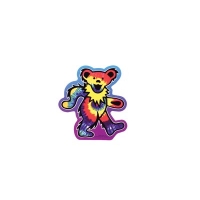 GRATEFUL DEAD TIE DYE DANCING BEAR STICKER