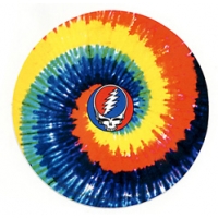 GRATEFUL DEAD STEAL YOUR FACE TYE DYE SWIRL STICKER