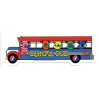 GRATEFUL DEAD DANCING BEARS ON TOUR BUS STICKER