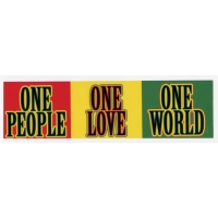 1 PEOPLE 1 LOVE 1 WORLD STICKER