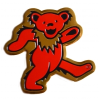 Grateful Dead Dancing Bear Metal Large Sticker