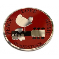 Large Woodstock Metal Sticker