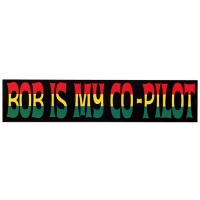 Bob Is My Co-Pilot Rasta Sticker