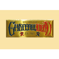 Grateful Dead 50th Anniversary  Red Blue & Gold Sticker