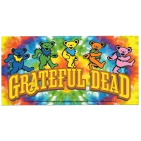 Bear On Tye Dye Sticker