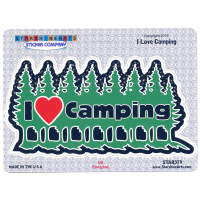 I Love Camping Sticker