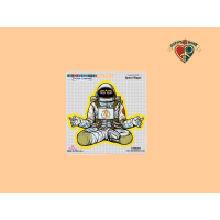 Hippie Spaceman Sticker