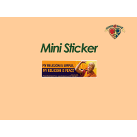 My Religion Is Simple My Religion Is Peace Sticker