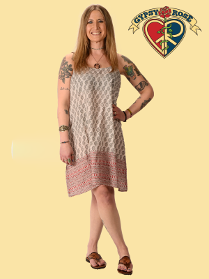 Cotton Printed String Dress