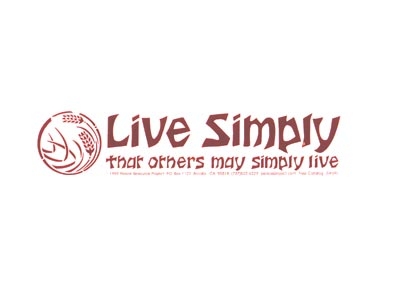 LIVE SIMPLY BUMPER STICKER