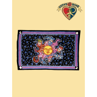 PSYCHEDELIC DREAMING SUN TWIN TAPESTRY - BEDSPREAD