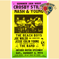 CSNY CROSBY STILLS NASH & YOUNG SUMMER JAM 1974 CONCERT POSTER