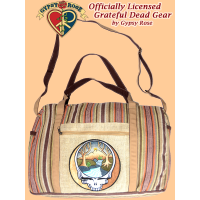 Grateful Dead Steal Your Mountain Stream Hand Embroidered Hemp And Gheri Travel Bag