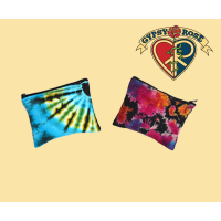 Large Electric Forest Tye Dye Cotton Coin Purse