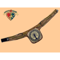 Celtic Tree Hand Embroidered Gheri Hiprider Belt Bag