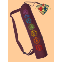 Chakra Symbols Hand Embroidered Cotton Yoga Bag