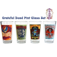 Grateful Dead Poster Pint Glass 4 Pack