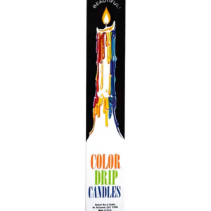 Multi-Color Drip Taper Candle