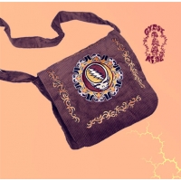 GRATEFUL DEAD CORDUROY TOTE SACK WITH STEAL YOUR FACE EMBROIDERY